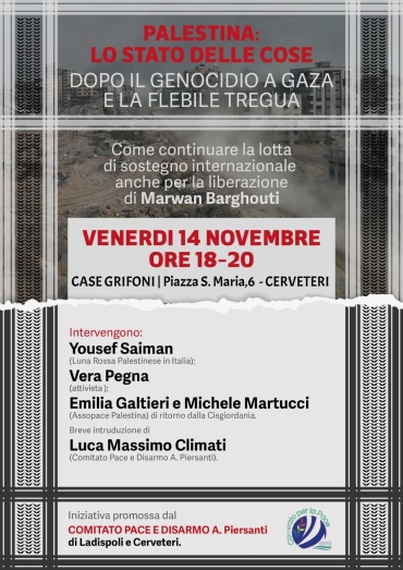 PALESTINA: LO STATO DELLE COSE