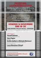 PALESTINA: LO STATO DELLE COSE