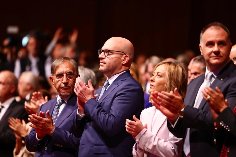 Meloni interviene a Confindustria per il riarmo e la deregolamentazione d’impresa