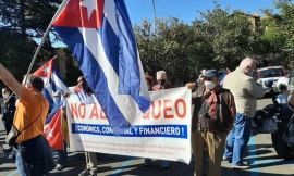 Solidarietà con Cuba nella romana piazza Santa Prisca