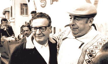 Pablo Neruda con Salvador Allende