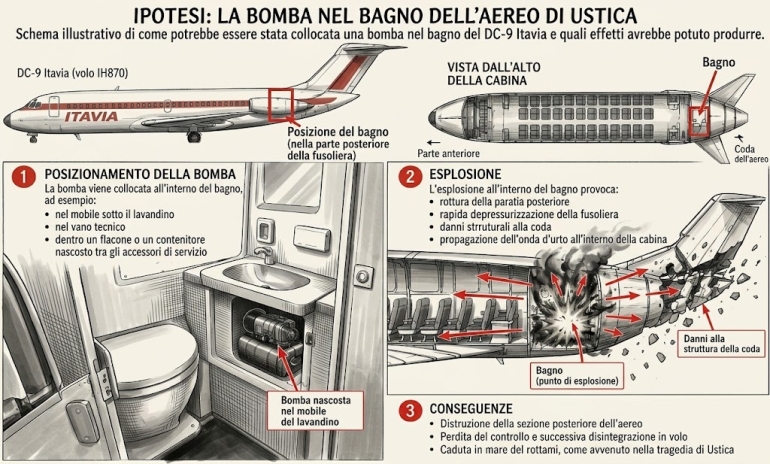 Ustica (3) L’ipotesi bomba a bordo e la base francese di Solenzara