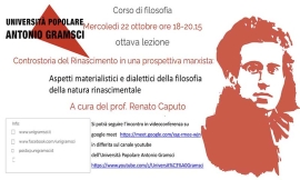 Controstoria del Rinascimento VIII incontro: Aspetti materialistici e dialettici della filosofia della natura rinascimentale