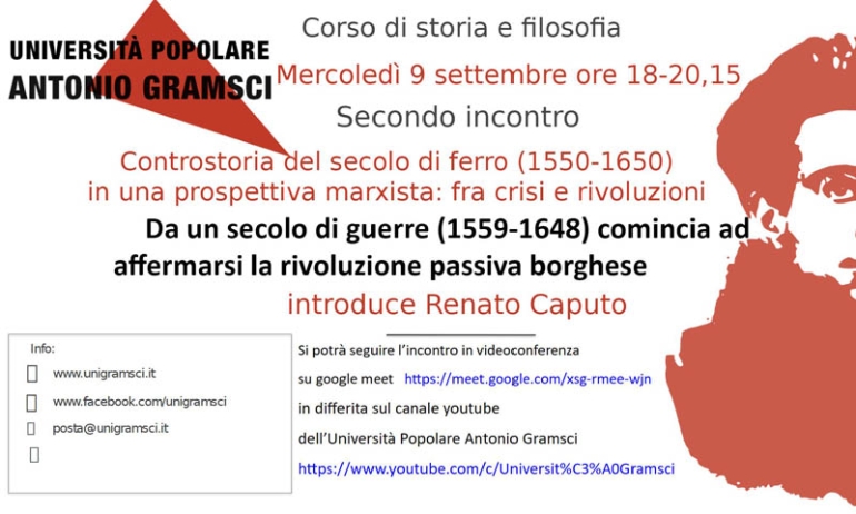 Da un secolo di guerre (1559-1648) comincia ad affermarsi la rivoluzione passiva borghese